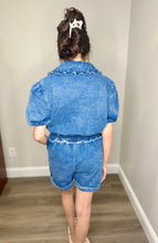 Load image into Gallery viewer, Torrie Denim Romper
