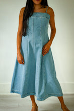 Load image into Gallery viewer, Mae Denim Midi Dress
