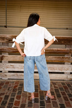 Load image into Gallery viewer, Harlow Checker Barrel Jeans
