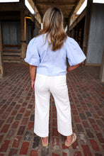 Load image into Gallery viewer, Ava Puff Sleeve Tie Blouse
