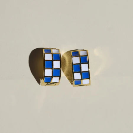 Blue & White Checkered Huggies