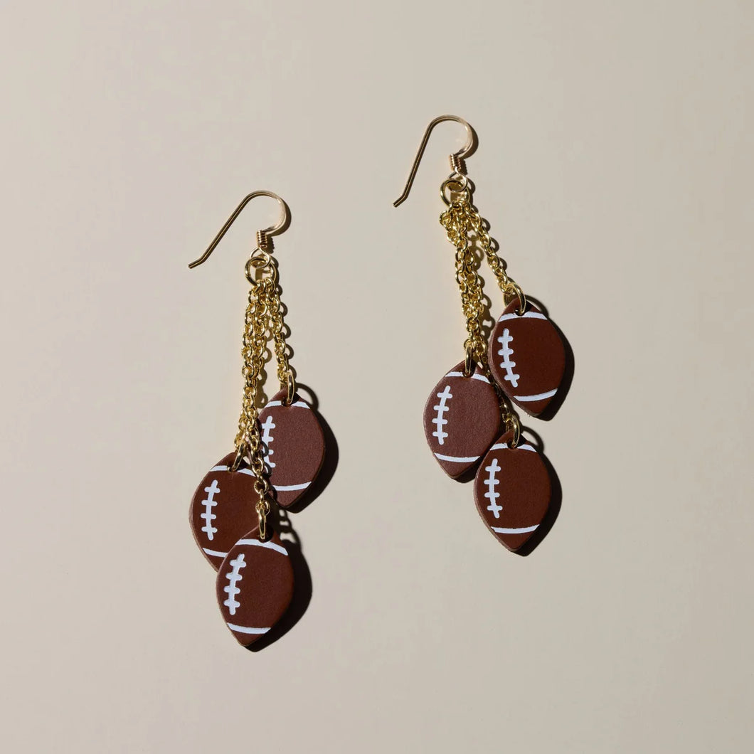 Touchdown Football Earrings